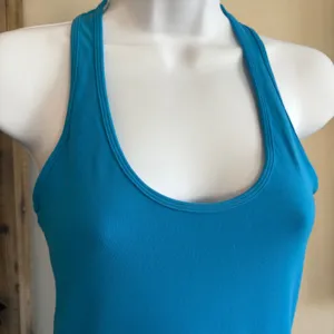 Lululemon Cool Racerback Tank Everlux‎ Turquoise Size 2/4 Workout Yoga Workout thumbnail 2