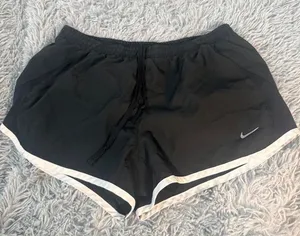 Nike Women's Black and Grey Shorts thumbnail 1