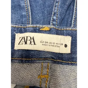 Zara Women's Blue High Waisted Slim Medium Wash Flare Bootcut Denim Jeans Size 2 thumbnail 5