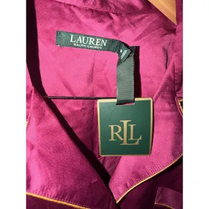 Lauren Ralph Lauren Women's Pajama Top Button Down Sleepwear Sleep Shirt M NEW F thumbnail 5