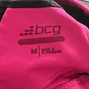 BCG (M) Pink Racerback Sports Bra Mesh Back Tru‑Wick Fabric Black Details thumbnail 5