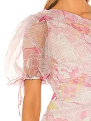 Amanda Uprichard x Revolve Manuela Dress in Partridge Floral XS NWOT thumbnail 4