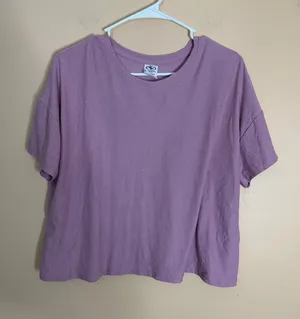 Athletic Works Lavender Crewneck Short Sleeve Tee thumbnail 1