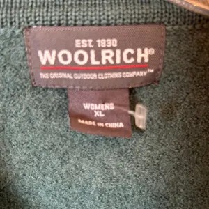 Woolrich Womens XL‎ Mallard Green 100% Wool Fringed Button Front Jacket Western thumbnail 5