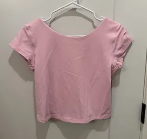 Pink Short Sleeve Women's Top thumbnail 1