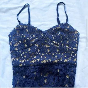 Revolve Blue Lace Dress thumbnail 3