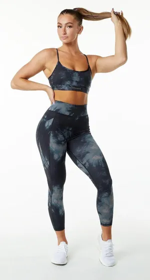 Alphalete Surface Leggings Black Oil Stain XS thumbnail 1