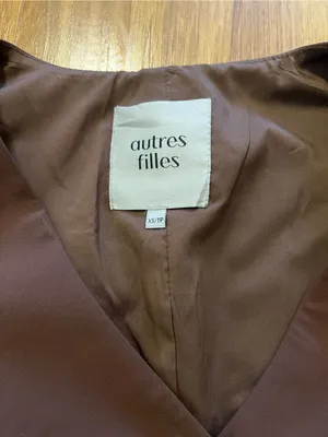 Tailored Brown Sleeveless Button Vest Size XS thumbnail 3