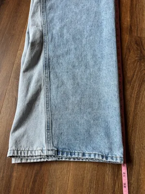 EDIKTED Genna Contrast Panel Low Rise Jeans thumbnail 6
