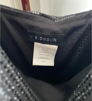 B Darlin black sequin dress thumbnail 3