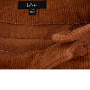 Lulus Katherina Rust Brown Western Country Button Front Corduroy Skirt Size XS thumbnail 4