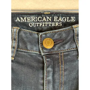American Eagle Outfitters Women's‎ Super Stretch Dark Wash Skinny Jeans 2 Short thumbnail 3