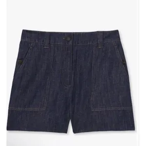 Reiss Ashby Linen Shorts Denim High Waisted Sz 2 NWT $175 thumbnail 5