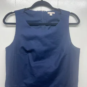 Gap Women's Sleeveless Navy Blue Midi Dress Size 10 Office Career Cocktail Party thumbnail 3