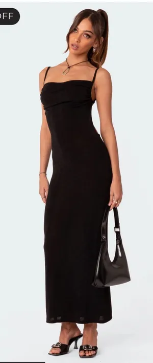 Edikted Open Back Maxi Dress thumbnail 1