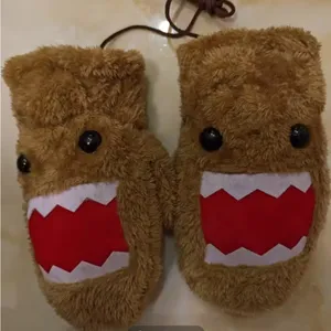 Brown Furry Monster Mittens thumbnail 1