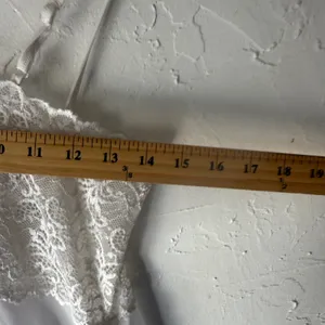 White Lace‎ Trimmed Fairycore Camisole Top Fairy Cottagecore Sheer Coquette Vtg thumbnail 4