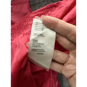 Free People Halter Top Womens Medium Raspberry Pink OB1500111 Boho‎ Festival New thumbnail 5