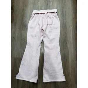 PINK Victoria's Secret Light Pink Flare‎ Sweatpants Foldover Waistband Small thumbnail 4