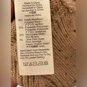 Madewell Women’s Belmont Mock Neck In Donegal Blush Sweater Size L‎ thumbnail 9