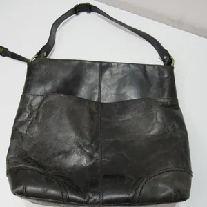 Born Black Leather Shoulder Bag Flip Opening Boho Classic Goth Minimalist thumbnail 10