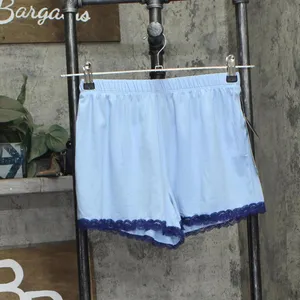 NEW Star Dust Womens Knit 2-Piece Bralette Shorts Pajama Set Light Blue M thumbnail 4