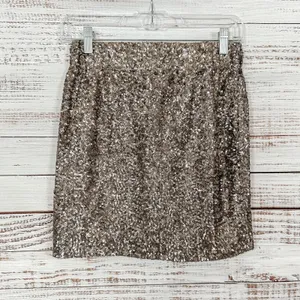 Lovers & Friends Bronze Sequin Mini Skirt, EUC, Size Small thumbnail 3