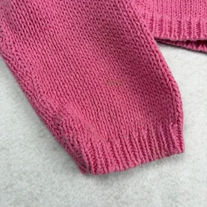 VTG Pierre Cardin Knit Cardigan Women's XL Pink Crop Linen Coquette Preppy Y2K thumbnail 10