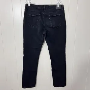 Levi’s Women’s Mid Rise Skinny Jeans Black Size 18 Stretch Denim thumbnail 9