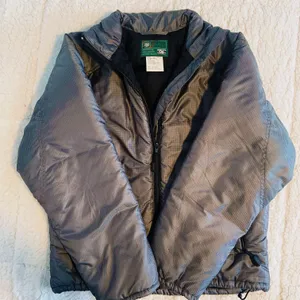 Wild Roses Puffer Coat Gray Size M thumbnail 2