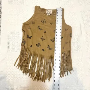 French Pastry XS faux suede fringe butterfly top TS 3556 thumbnail 4