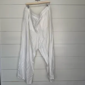 Athleta Women’s 24 White Retreat Wide Leg Linen Pants New thumbnail 4