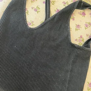 Dark Grey Ribbed Tank thumbnail 6