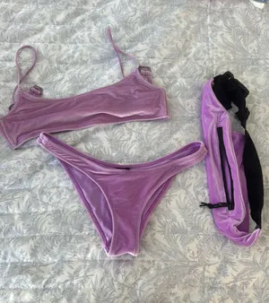 Triangl Bikini Set Velvet Purple thumbnail 1