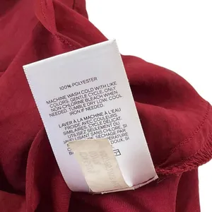 Express Women Size Medium Dress Maroon Long Sleeve Ruffle Hem | 6-967 thumbnail 6