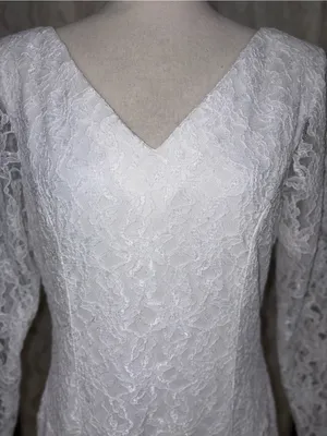 Beautiful Vintage 90s Western Collection Tea Length Wedding Dress thumbnail 6
