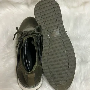 TopModa Green Leopard Print Sneakers‎ Size 7.5 Bin 22 thumbnail 4