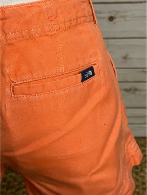 The North Face coral cotton linen low-rise chino shorts Size 8 gorpcore summer thumbnail 5