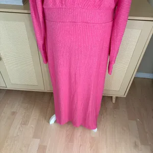 Anthropologie Daily Practice Pink Ribbed Barre Midi V-Neck Dress Size Large‎ NWT thumbnail 6