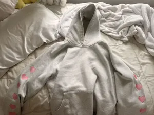 Dandy Worldwide Hoodie Heart On My Sleeve Grey thumbnail 1