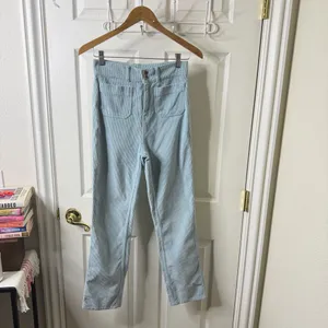 Faherty Portland Blue Corduroy Flare Pants Womens‎ Size 26 thumbnail 3