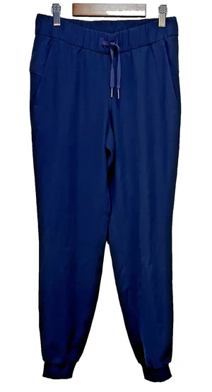 Lululemon Womens On The Fly Jogger Size‎ 4 True Navy Travel Woven Pockets thumbnail 1