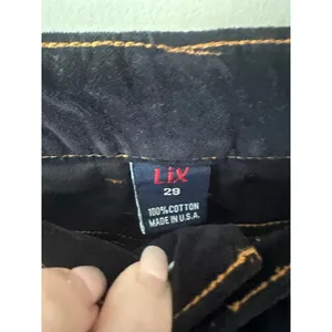 LIX Jeans Navy Velvet Jeans Size 29 thumbnail 3