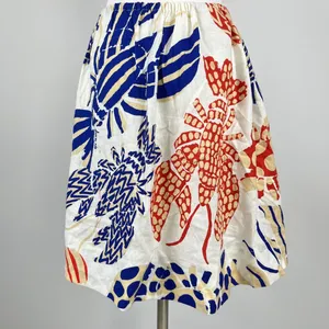 NWOT Farm Rio Mixed Lobsters One-Shoulder Linen Blend Mini Dress Size S thumbnail 7