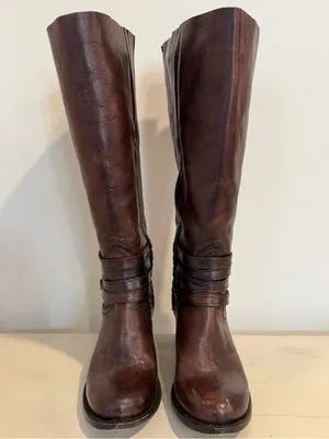 Freebird by Steven Wiley Rich Brown Leather Tall Boots Size 9 thumbnail 8