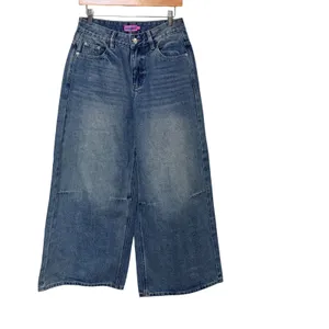 Edikted‎ Women Blue Wide Leg Jeans High Rise Baggy Denim Size S Medium Wash thumbnail 3