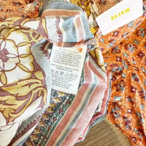 Anthropologie Floral Top Sz 6 Button Front Bell Sleeve Boho Indie‎ Festival thumbnail 9