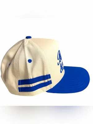 NWOT C.C. Booked & Busy Two-Tone Baseball Cap - Cream & Blue thumbnail 3