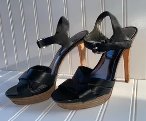Coach Black Buckle High Heel Pumps Women’s Size 7 thumbnail 1