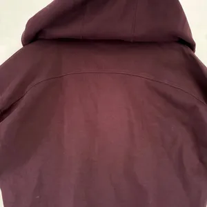 Old Navy Active Dynamic Fleece Half Zip Hoodie Maroon Burgundy Thumbhole Cropped thumbnail 5
